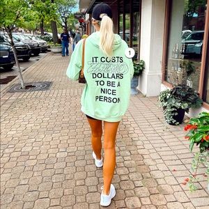 It Cost $0 To Be a Nice Person Hoodie